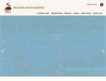 Tablet Screenshot of beaversbendmarina.com